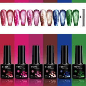 TARTU 6-Color Cat Eye Gel Nail Polish Set (8ml)