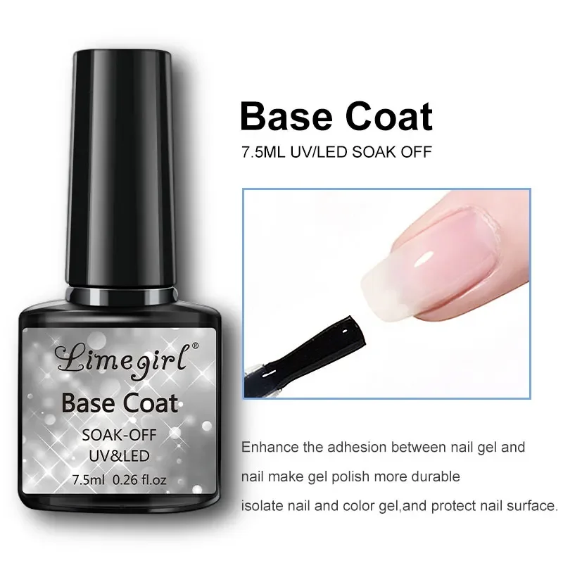 Essential Gel Nail Polish: Top Coat & Base Coat Set - Image 3