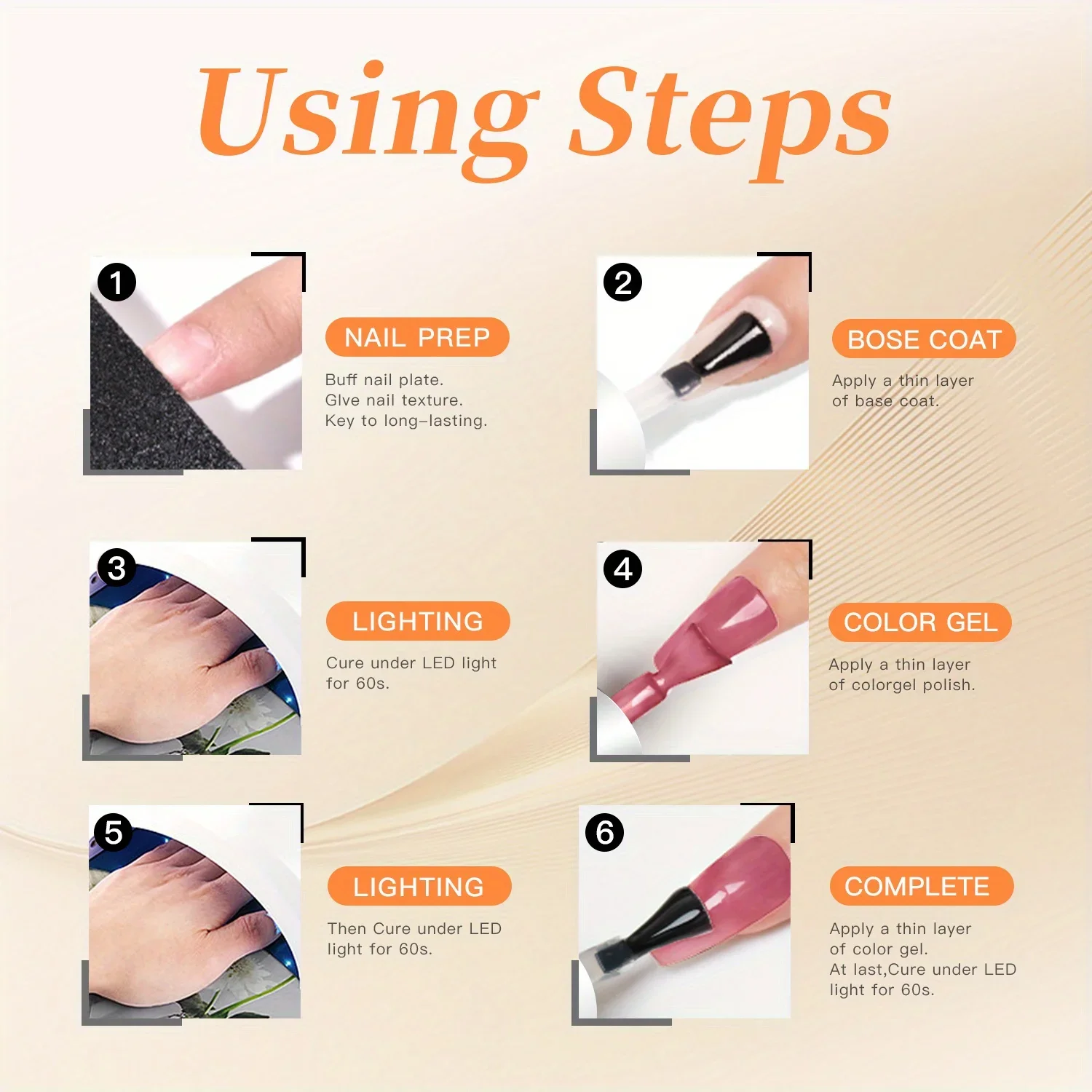 TARTU 6-Color Cat Eye Gel Nail Polish Set (8ml) - Image 2