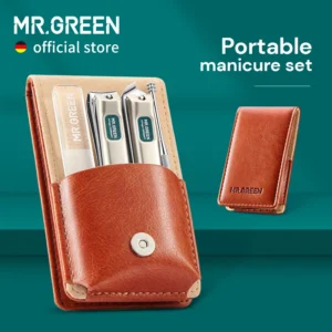 MR.GREEN Luxury 16-in-1 Stainless Steel Manicure & Pedicure Travel Kit