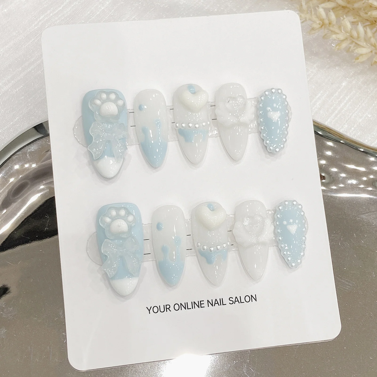 Blue Bow French - Image 3